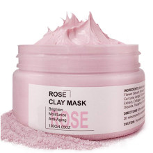 Masque facial hydratant et anti-âge de haute qualité à l&#39;argile rose